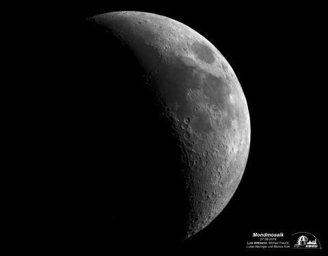 Mondmosaik, erstellt und bearbeitet von Luis Wittmann